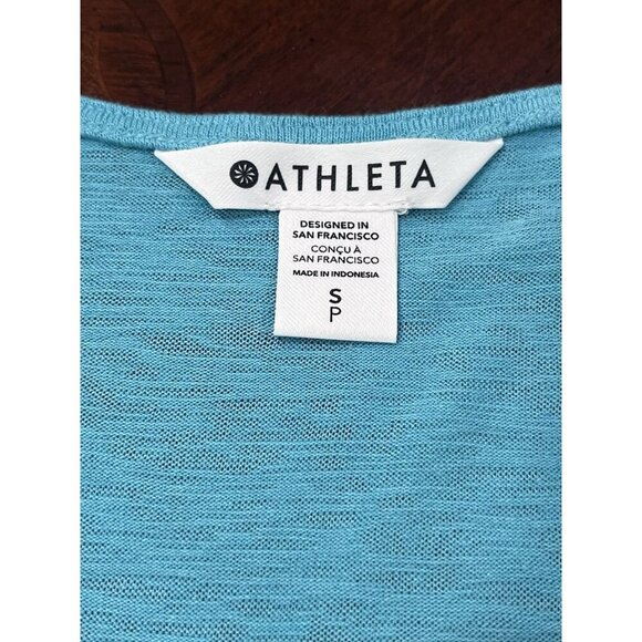 Athleta Breezy Wrap Tank Teal Active women's size small - Picture 6 of 8